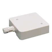 Nora Lighting NT-348W/0.5A T-Bar Live End Feed w Current Limiter, 0.5 Amps, 1 Circuit Track, White