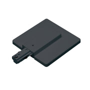 Nora Lighting NT-2352B - Track - Live End Feed with Canopy, 2 Circuit Track, Black