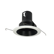 Nora Lighting NT-5001B - Recessed - 5 Inch Baffle Splay Trim w/ Flange, Black/White