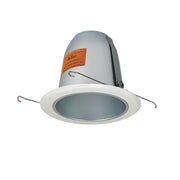 Nora Lighting NT-5014HZ - Recessed - 5 Inch Air-Tight Cone Reflector w/ Metal Ring, Haze/White