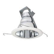 Nora Lighting NT-5021C - Recessed - 5 Inch Reflector Cone w/ Metal Ring, Chrome/White