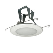 Nora Lighting NT-5022W - Recessed - 5 Inch Albalite Lens w/ Metal Trim & Bracket, White