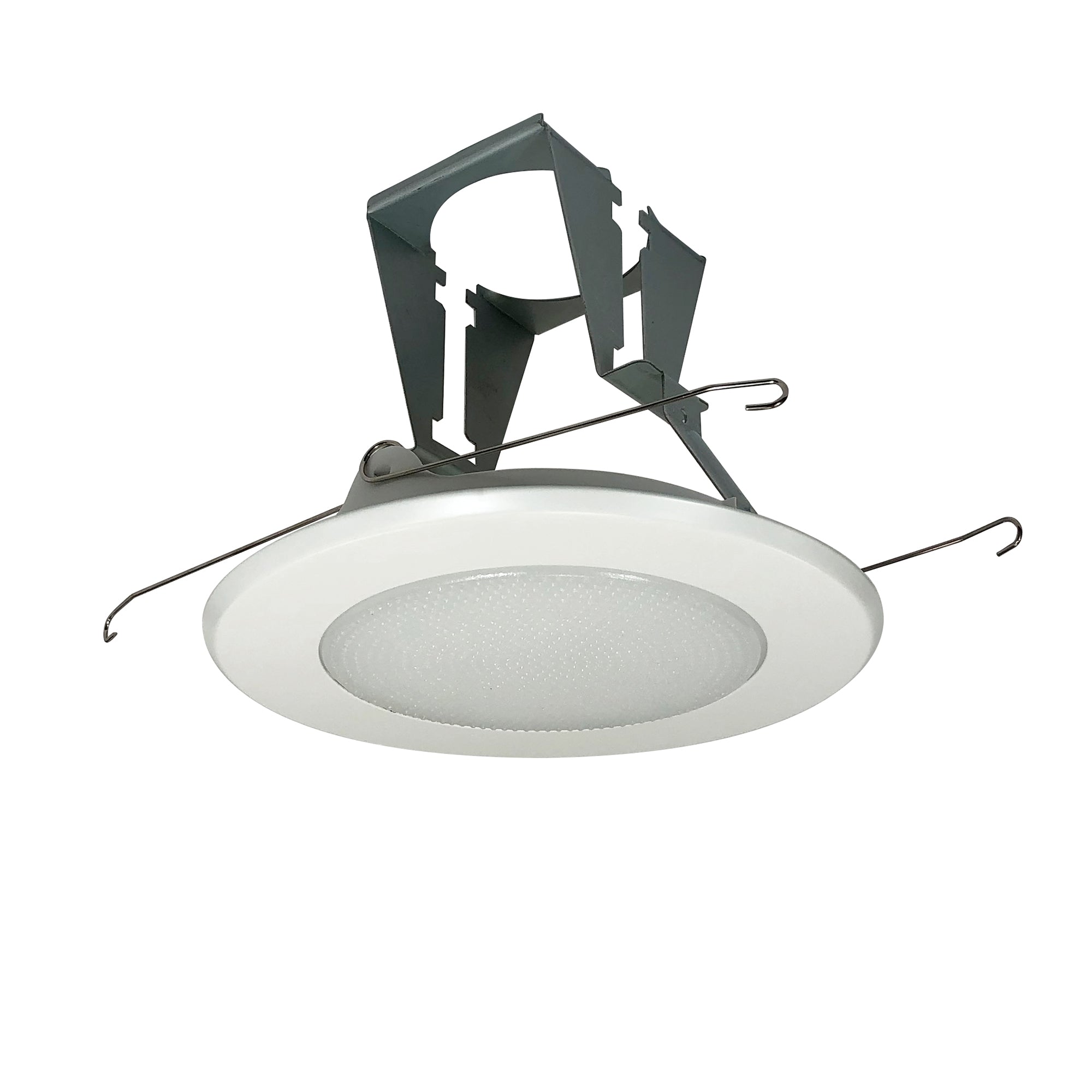 Nora Lighting NT-5022W - Recessed - 5 Inch Albalite Lens w/ Metal Trim & Bracket, White