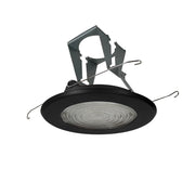 Nora Lighting NT-5023B - Recessed - 5 Inch Fresnel Lens w/ Metal Trim & Bracket, Black