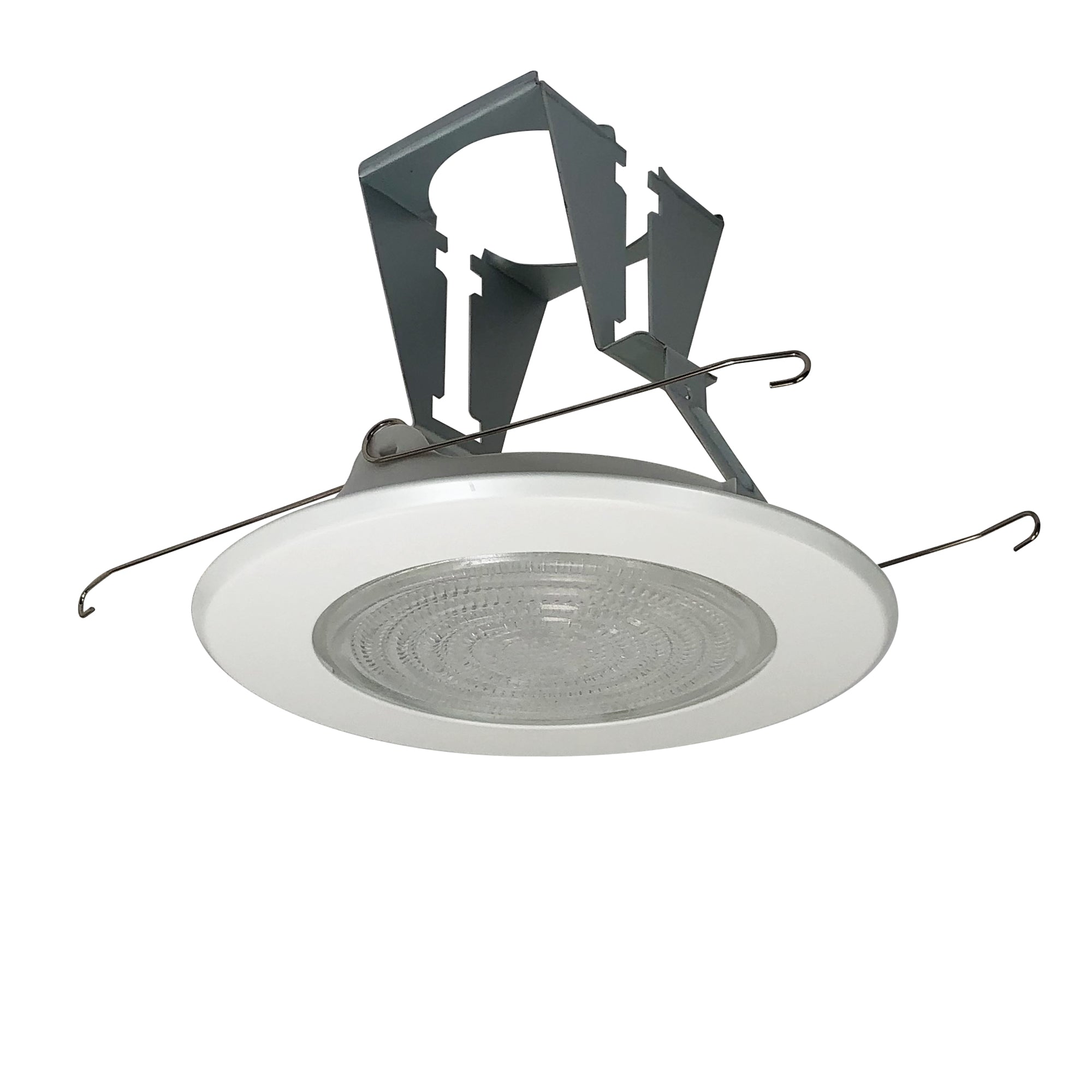 Nora Lighting NT-5023W - Recessed - 5 Inch Fresnel Lens w/ Metal Trim & Bracket, White