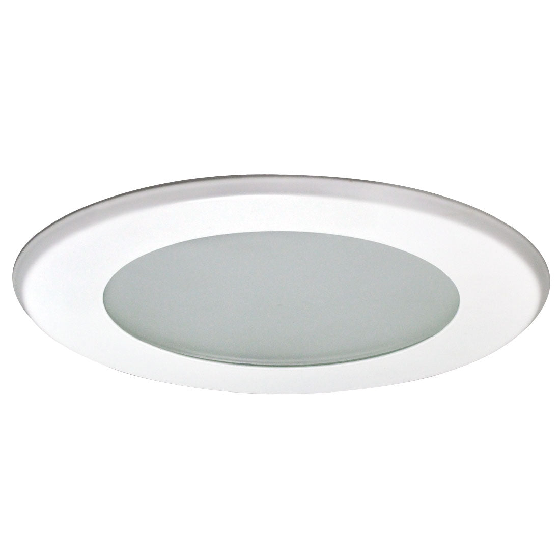 Nora Lighting NT-5026W - Recessed - 5 Inch Frosted Flat Lens w/ Metal Trim & Bracket, White