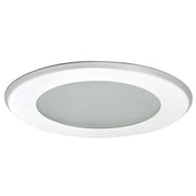 Nora Lighting NT-5026W - Recessed - 5 Inch Frosted Flat Lens w/ Metal Trim & Bracket, White