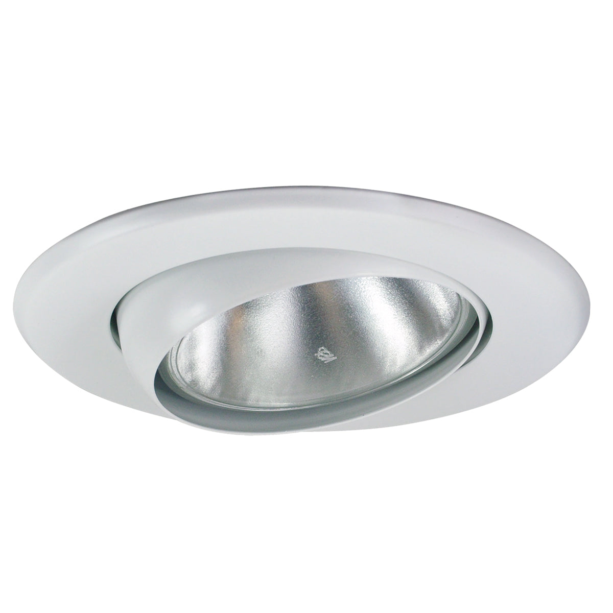 Nora Lighting NT-5070W - Recessed - 5 Inch BR/PAR30 Adj. Eyeball w/ Metal Trim, White