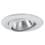 Nora Lighting NT-5070W - Recessed - 5 Inch BR/PAR30 Adj. Eyeball w/ Metal Trim, White