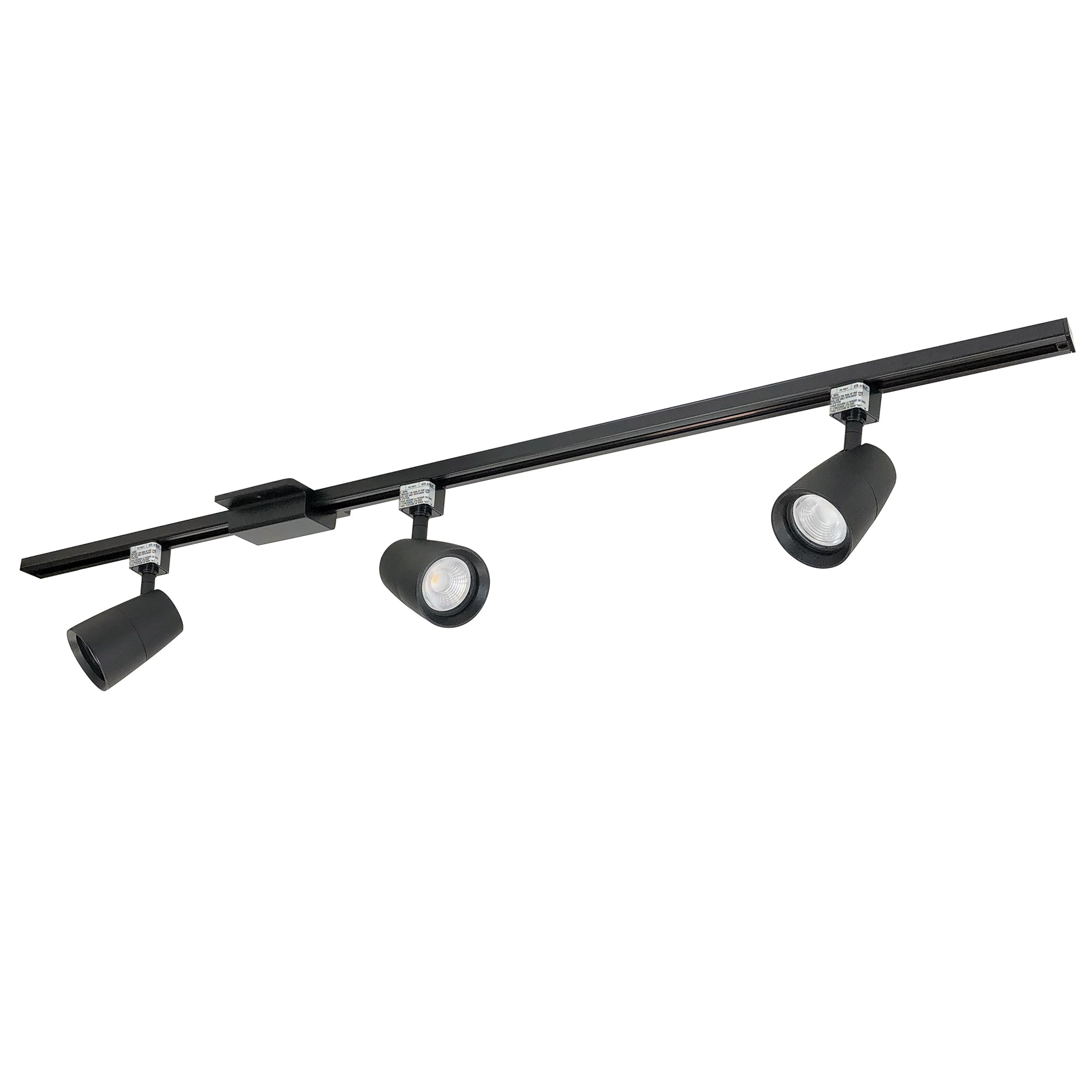 Nora Lighting NTLE-875930B - Track - 4-ft Track Pack with (3) MAC XL 90+ CRI 3000K Track Heads, Black