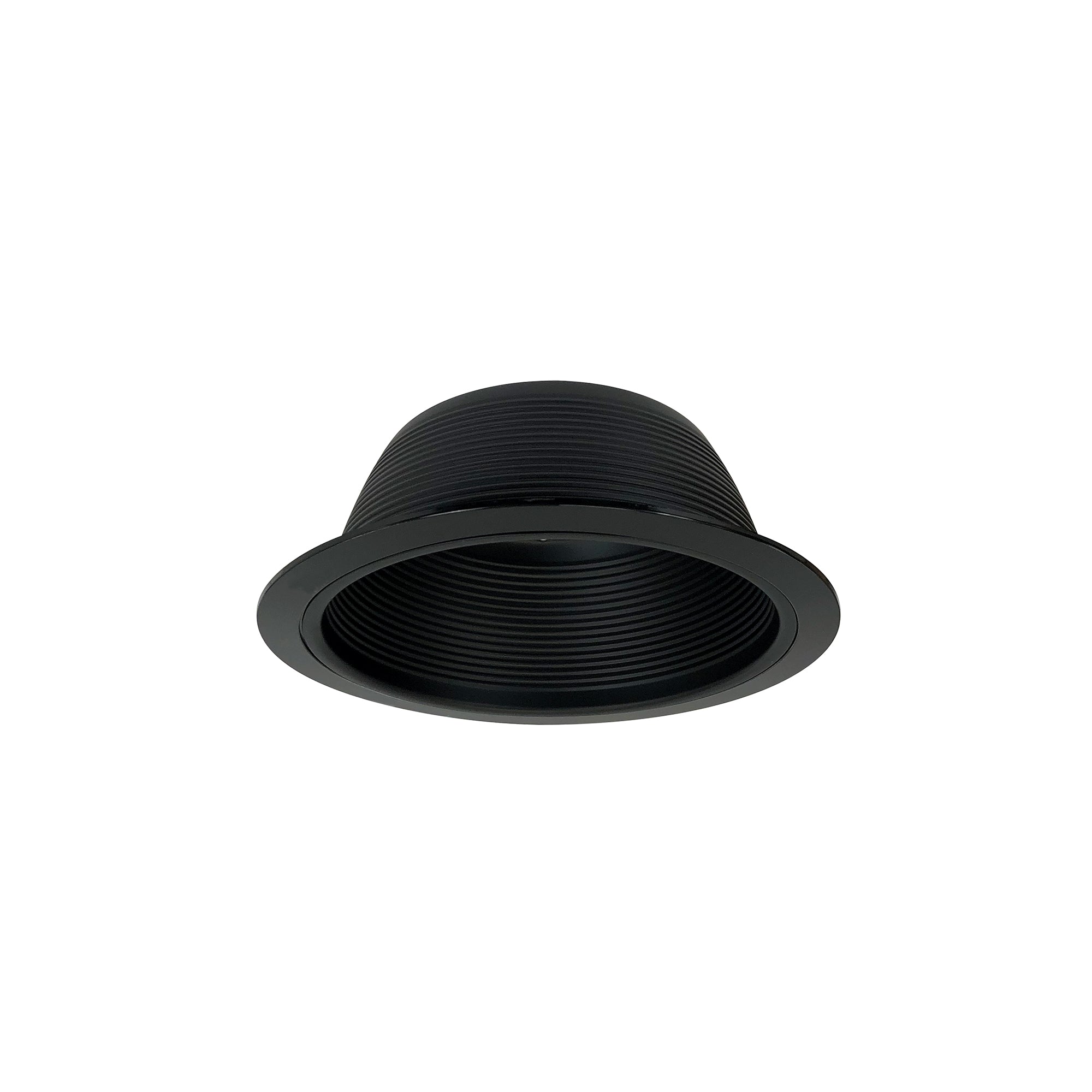 Nora Lighting NTM-30B - Recessed - 6 Inch BR/PAR30 Stepped Baffle w/ Plastic Ring, Black