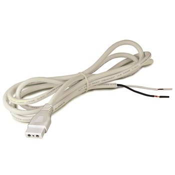 Nora Lighting NUA-604 - Linear / Accent - 72" 2-Wire Hardwire Connector, White finish