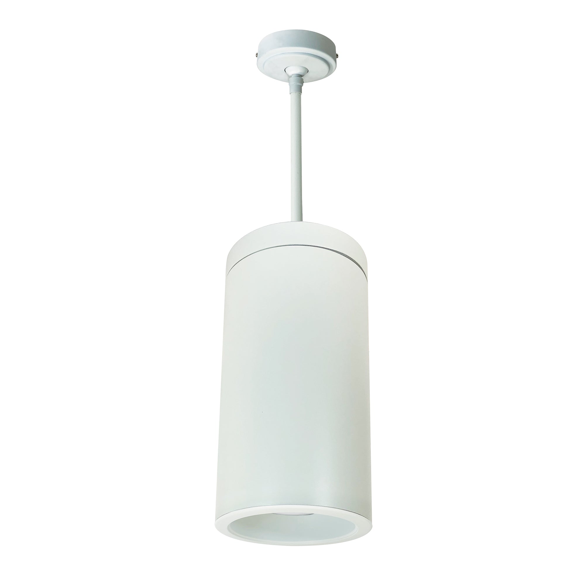 Nora Lighting NYLD2-6P10135WWW4 - Cylinder - 6 Inch Cobalt Pendant Mount Cylinder, White, 1000L, 3500K, White/White Reflector, 120V Triac/ELV/0-10V & 277V 0-10V Dimming