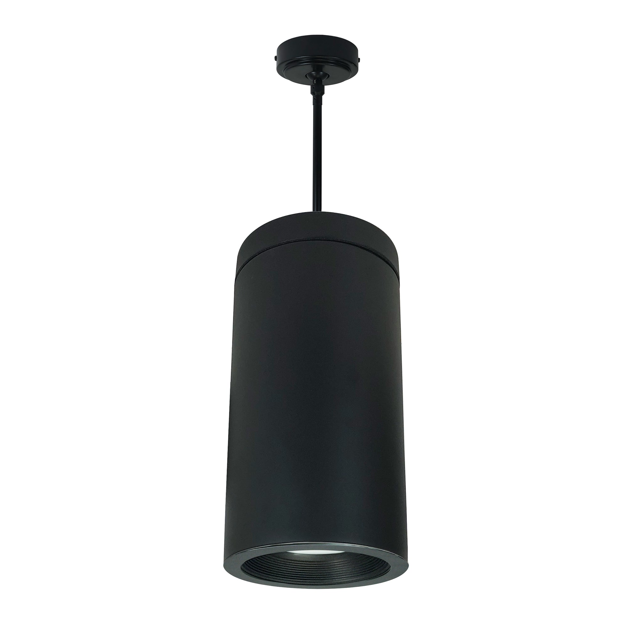 Nora Lighting NYLD2-6P075240BBB4 - Cylinder - 6 Inch Cobalt Pendant Mount Cylinder, Black, 750lm, 4000K, Black Baffle, 120V Triac/ELV/0-10V & 277V 0-10V Dimming