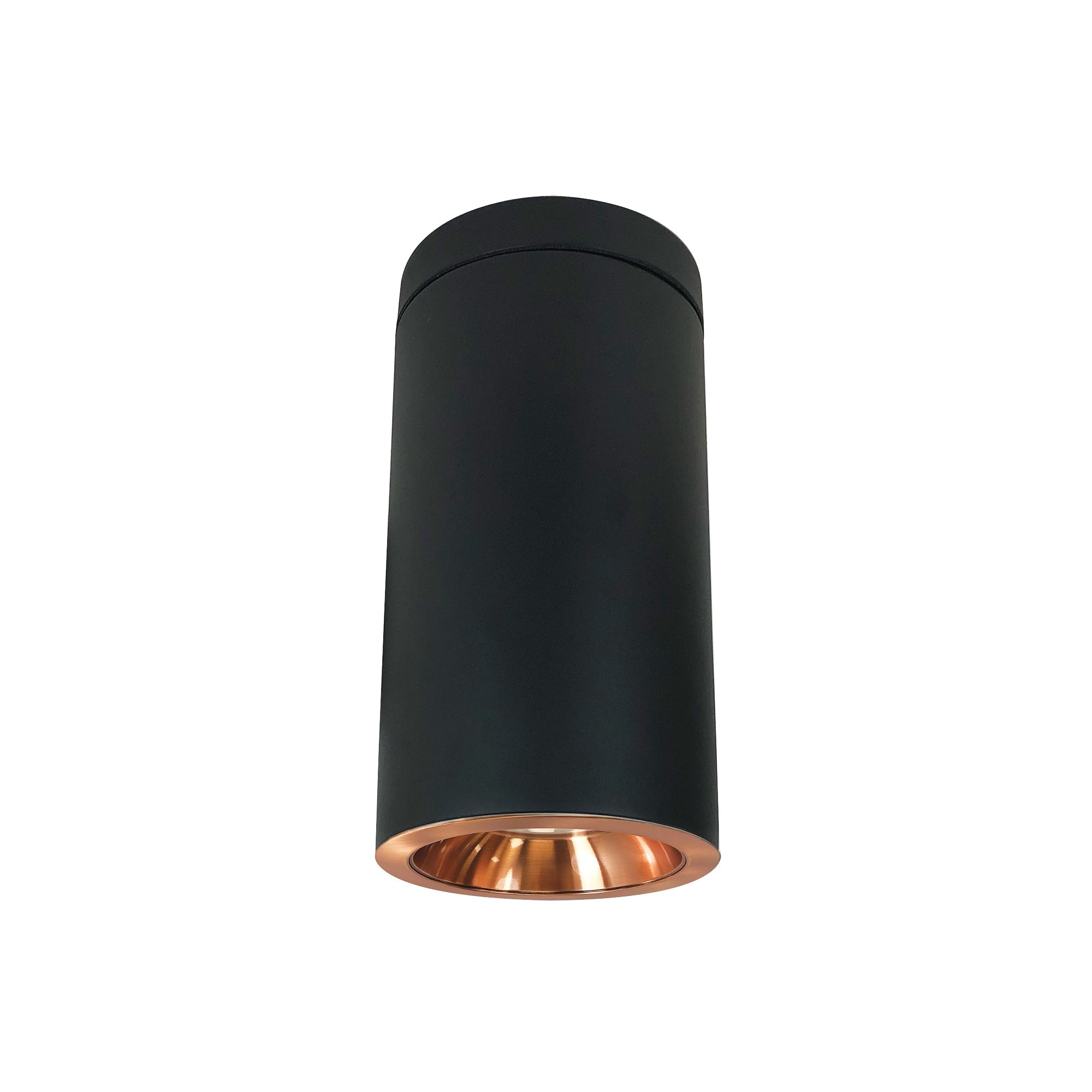 Nora Lighting NYLD2-6S10135COB - Cylinder - 6 Inch Cobalt Surface Mount Cylinder, Black, 1000L, 3500K, Copper Reflector, 120V Triac/ELV Dimming