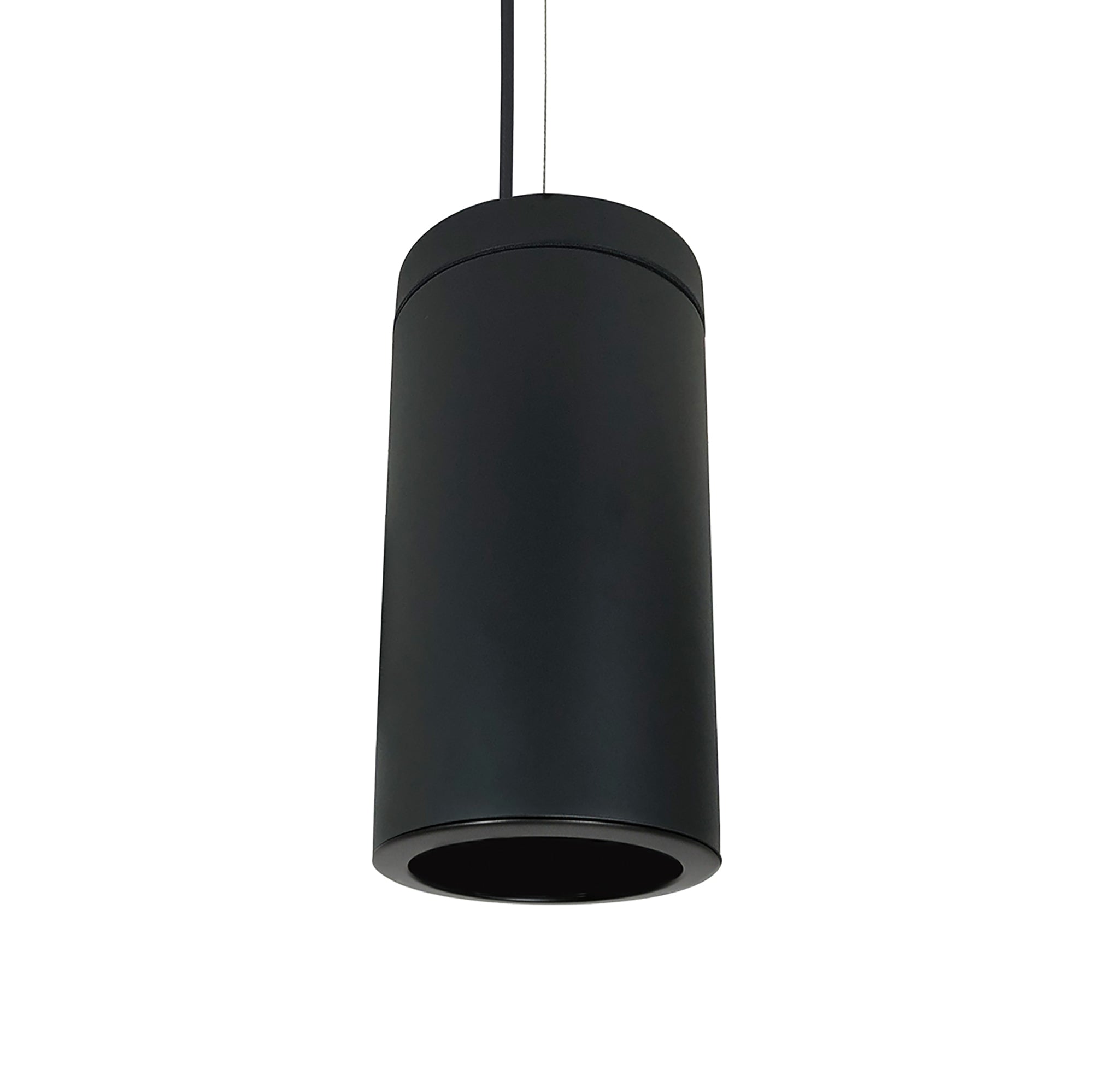 Nora Lighting NYLI-6CL161BBBAC - Cylinder - 6 Inch Cylinder, Black, Cable Mount, 16W Med. Base, Refl, Black