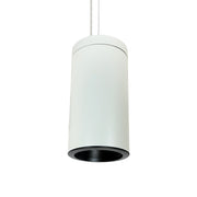 Nora Lighting NYLI-6CI2BBWAC - Cylinder - 6 Inch Cylinder, White, Cable Mount, Incandescent, Baf., Black