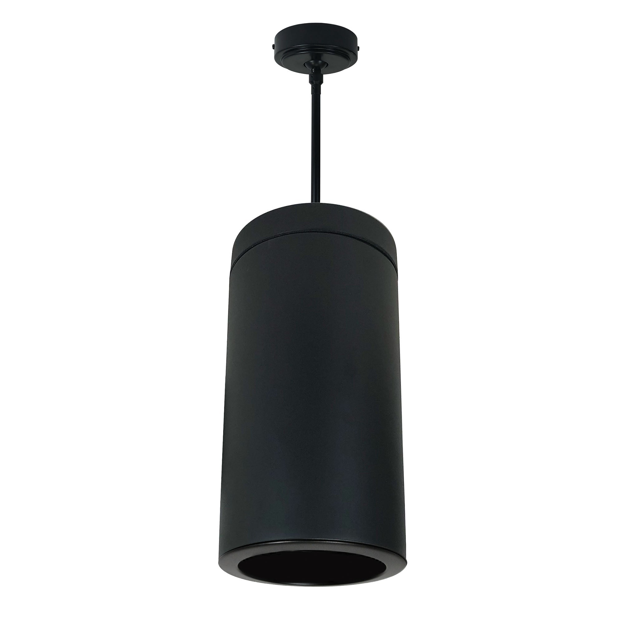 Nora Lighting NYLI-6PI1BBB - Cylinder - 6 Inch Cylinder, Black, Pendant Mount, Incandescent, Refl., Black