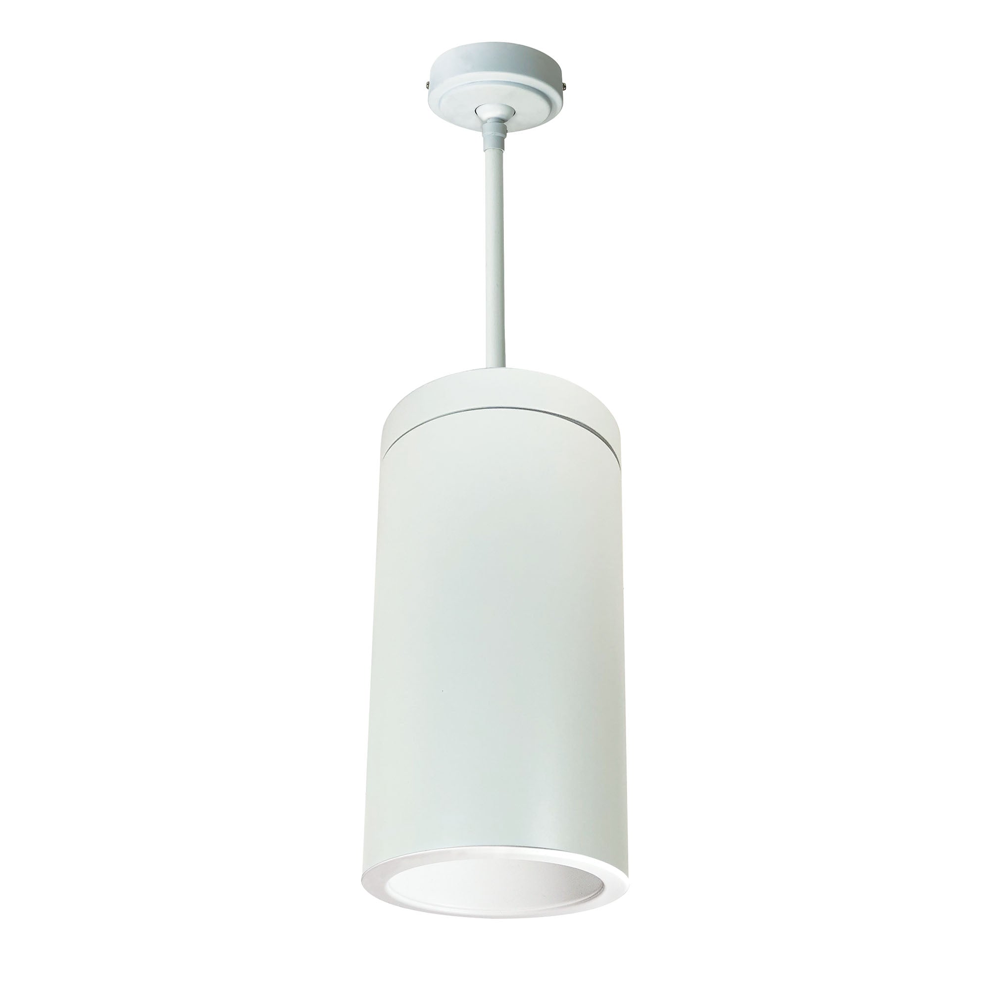 Nora Lighting NYLI-6PI1WWW - Cylinder - 6 Inch Cylinder, White Pendant Mount, Incandescent, Refl., White