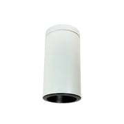 Nora Lighting NYLI-6SI2BBW - Cylinder - 6 Inch Cylinder, White, Surface Mount, Incandescent, Baf., Black