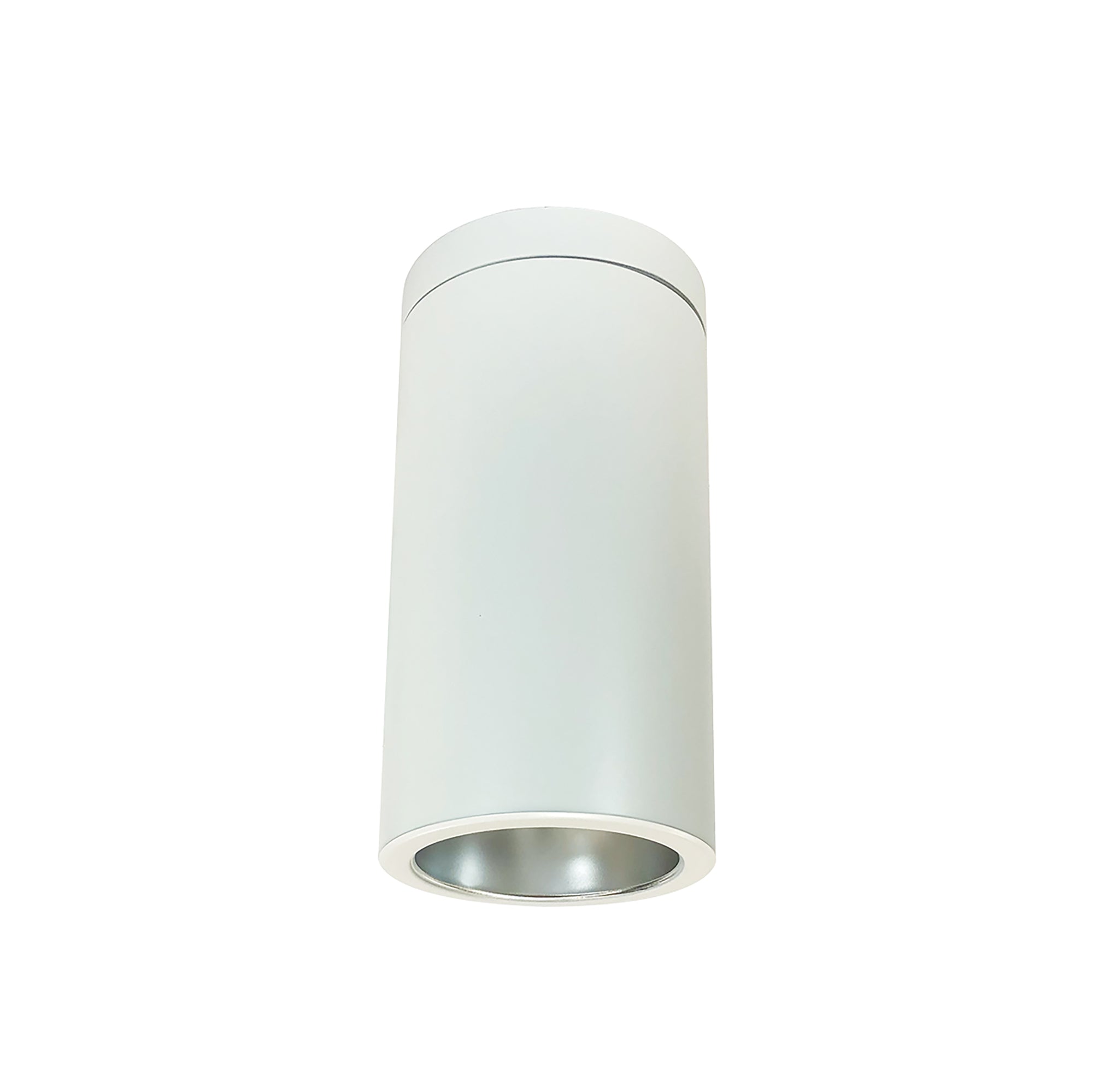 Nora Lighting NYLS2-6S35140FDWW3/PEM - Cylinder - 6 Inch CYL SURFACE 3500L 40K REF. FLOOD. DIFF/WHT FLANGE 120V Triac/ELV WH CYL, WIRED FOR EM