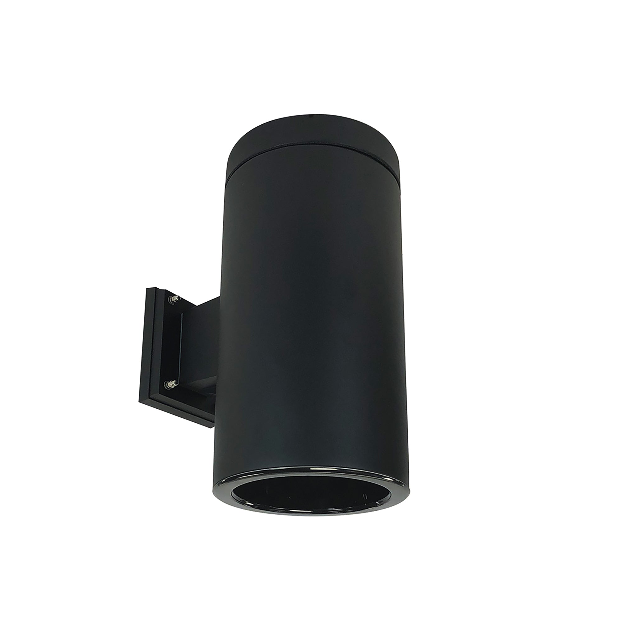 Nora Lighting NYLS2-6W09135MBBB3 - Cylinder - 6 Inch CYL WALL 900L 35K REF. MEDIUM. BLK/BLK FLANGE 120V Triac/ELV BLK CYL