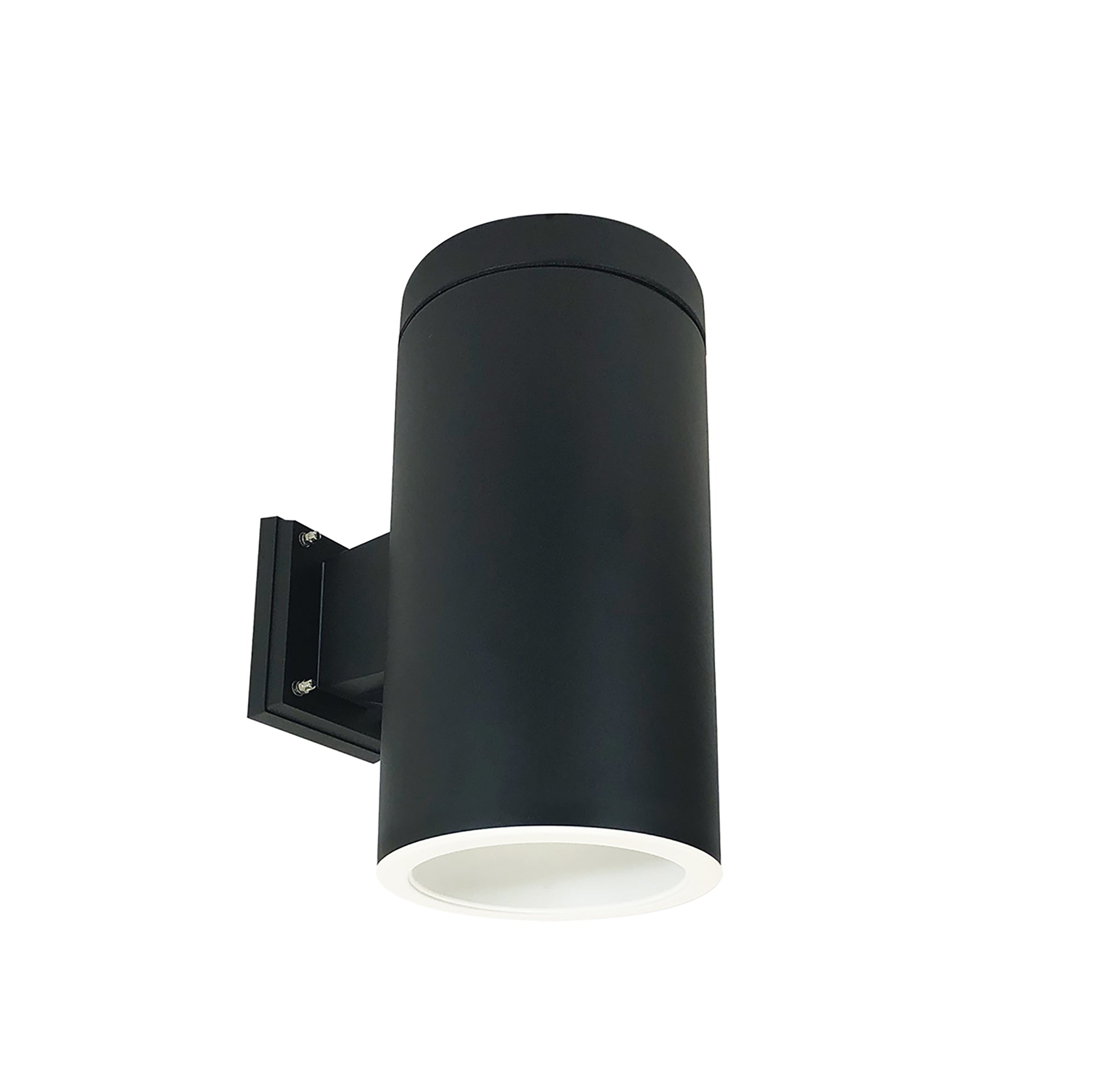 Nora Lighting NYLS2-6W15140FWWB6 - Cylinder - 6 Inch CYL WALL MNT 1500L 40K REF. FLD. WHITE FLANGE 120-277V BLK CYL