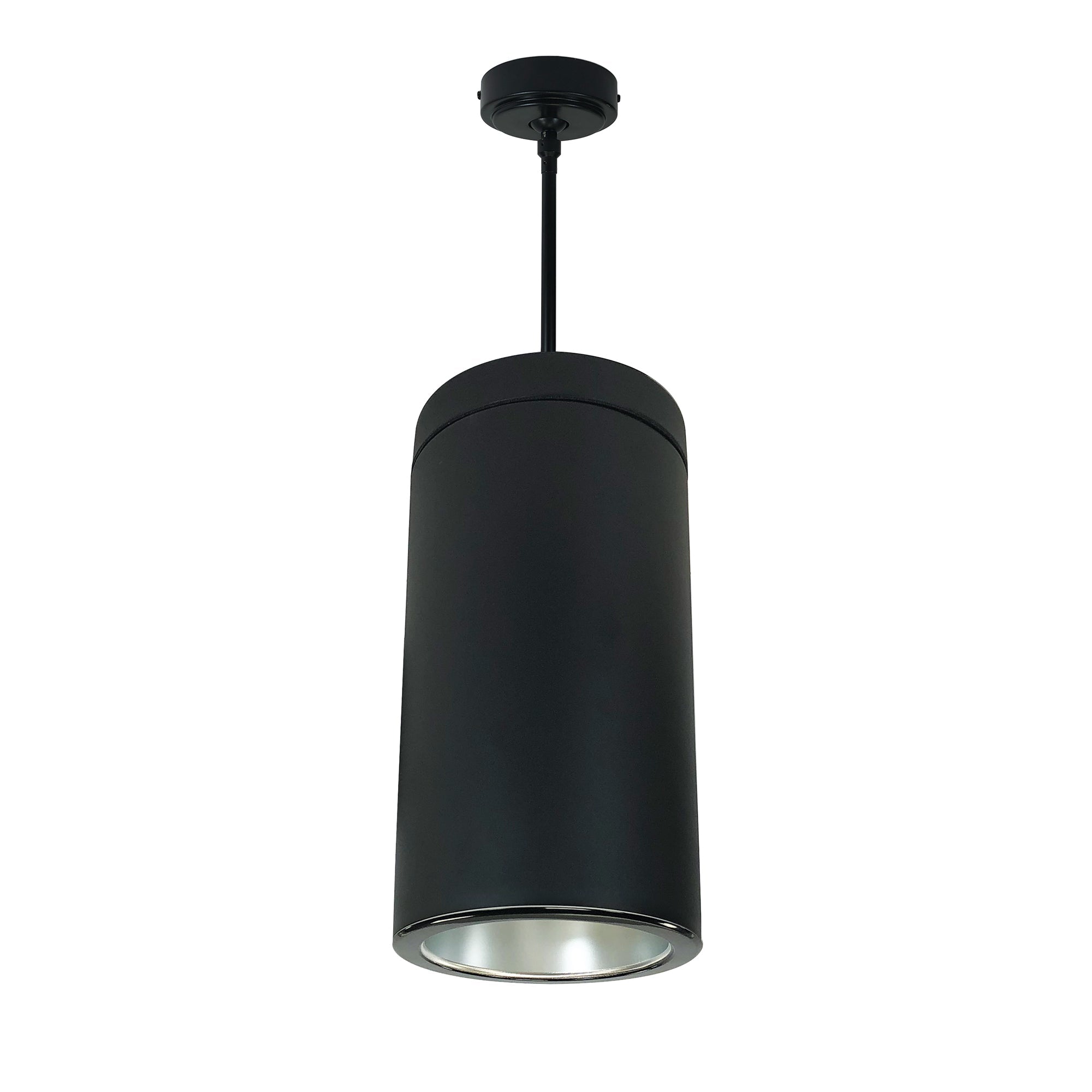 Nora Lighting NYLS2-6P15130MDBB3 - Cylinder - 6 Inch CYL PENDANT 1500L 30K REF. MED FLD. DIFF/BLK FLANGE 120V Triac/ELV BLK CYL