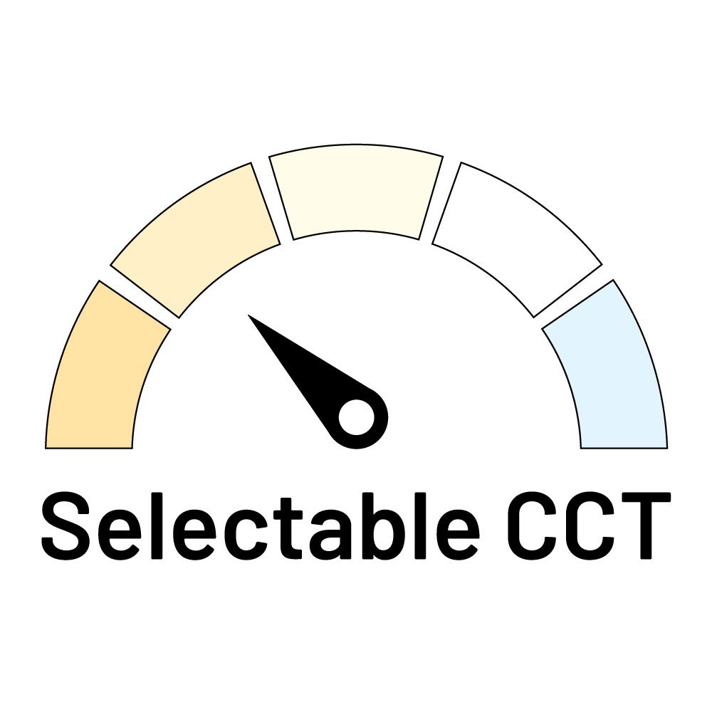 Nora Lighting NELO-12RTWMPW Surface 12″ ELO LED Surface Mount Luminaire with Selectable CCT, 1750lm / 24W, Matte Powder White Finish.