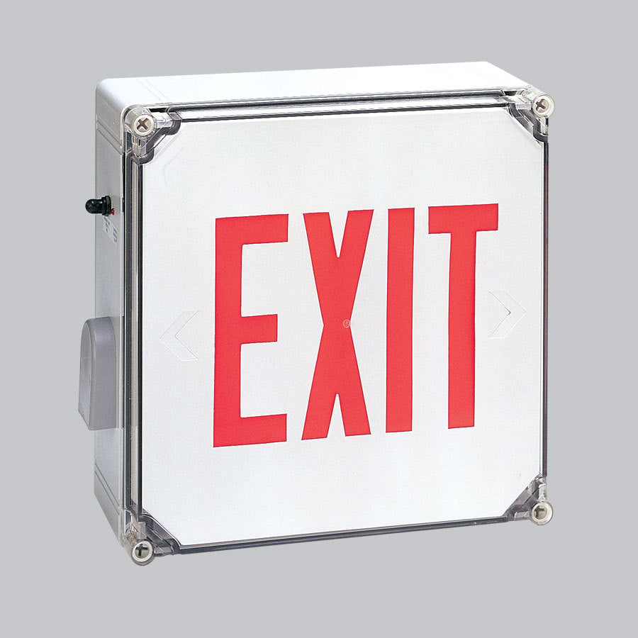 Nora Lighting NX-607-LED/R RED LED BATT WET 1F WHITE